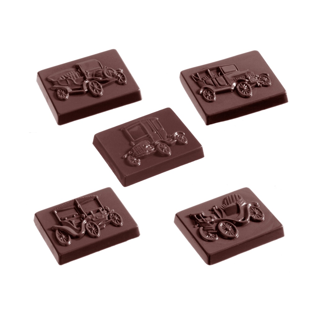 Moule à chocolat old timer 6 fig.
