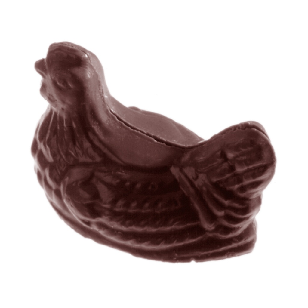 Molde de chocolate gallina