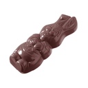 Chocolate mould hare caraque