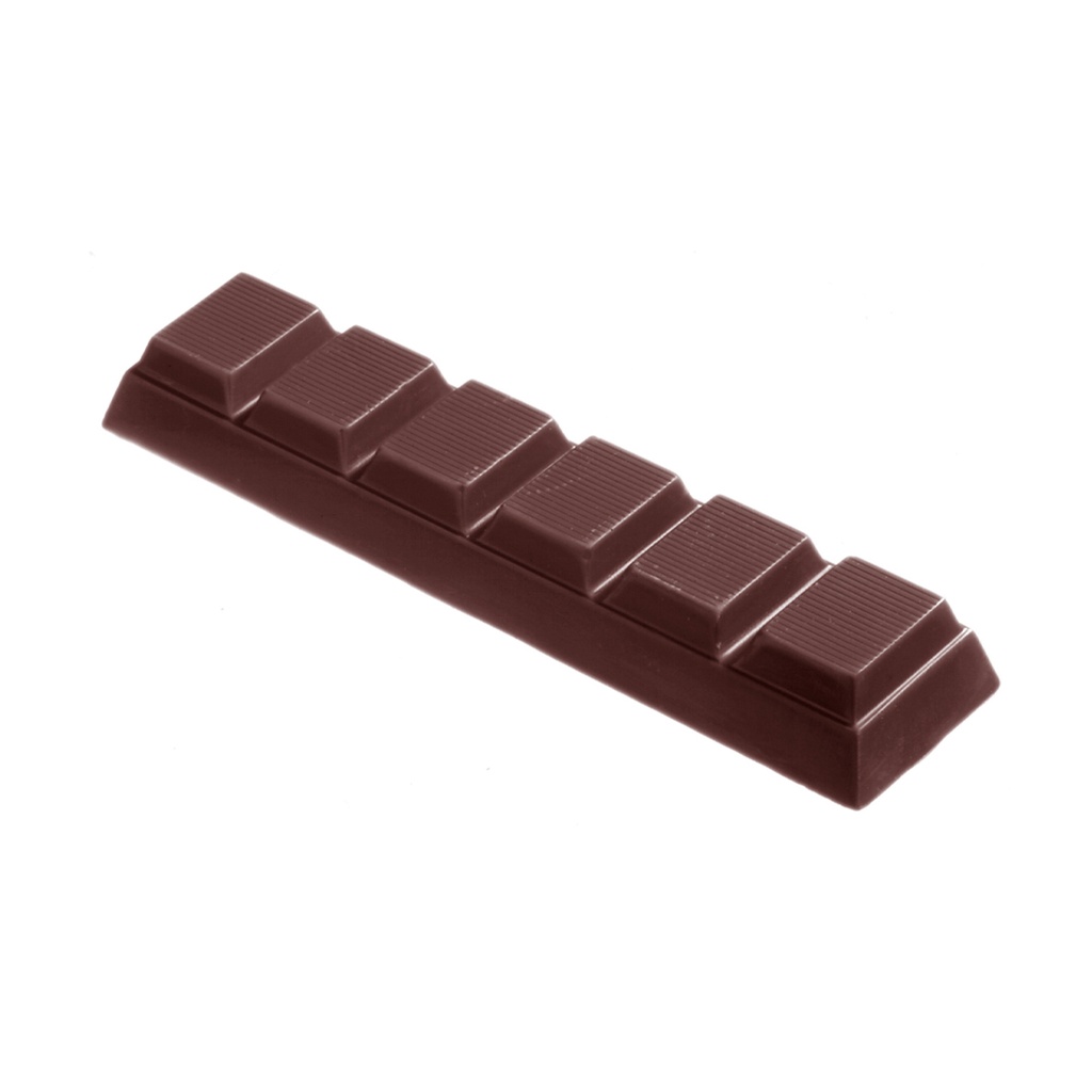 Molde de chocolate tableta rayada