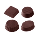 Schokoladenform cup petitfour 4 fig. (MTO)