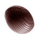 Stampo di cioccolato uovo rigata ovale (MTO)