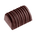 Molde de chocolate buche rayado