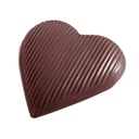 Chocoladevorm hart gestreept 118 mm