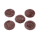 Molde de chocolate napolitanas luna 6 gr 5 fig.