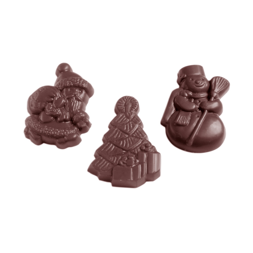 Chocoladevorm Kerstmis assortiment 3 fig.