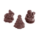 Moule à chocolat assortiment de Noël 3 fig.