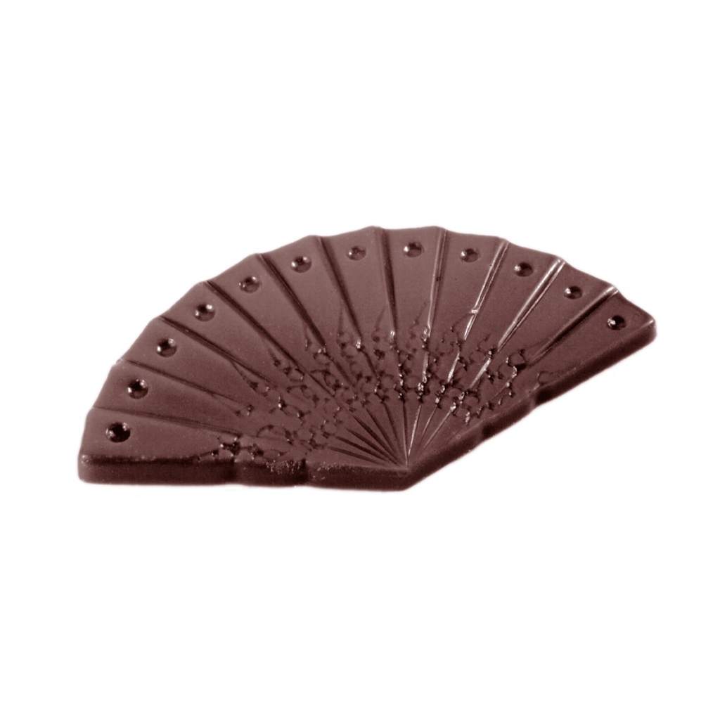 Chocolate mould caraque hand fan
