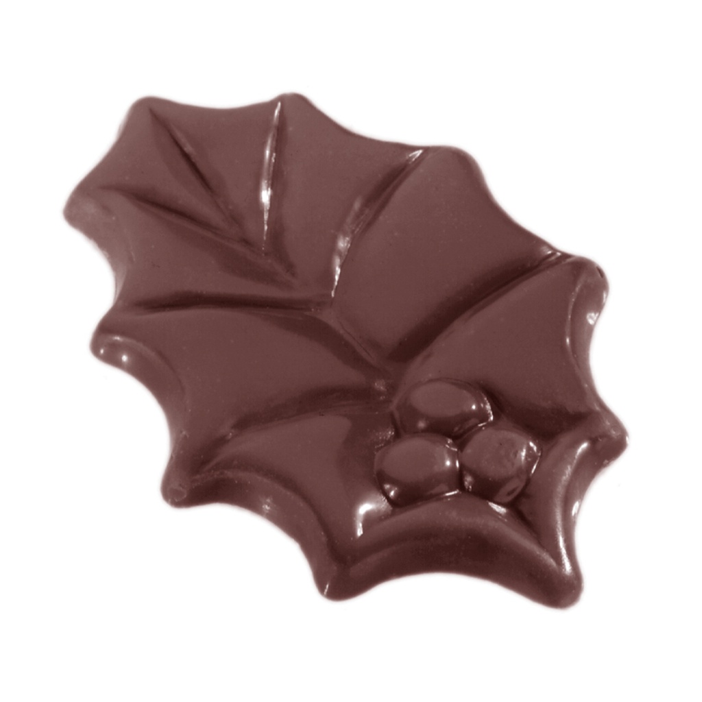 Chocolate mould hollyleaf