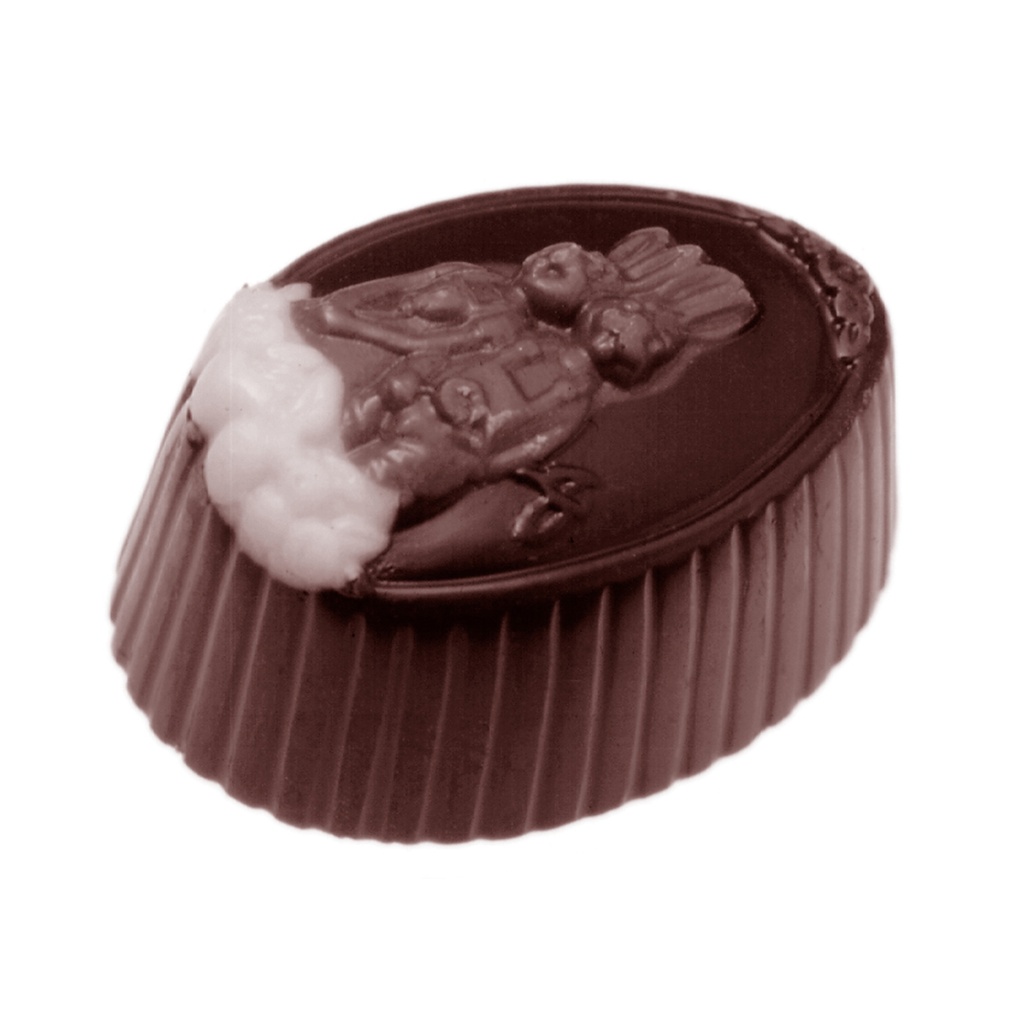[1459CW] Chocolate mould family hare chocolate 3 fig.
