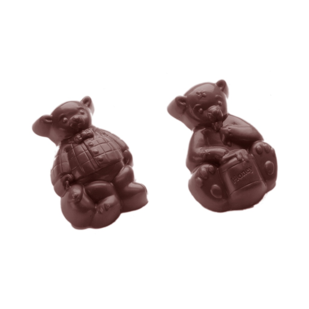 [1463CW] Moule à chocolat deux ours 2 fig. (MTO)