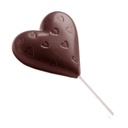 Chocolate mould lollipop heart