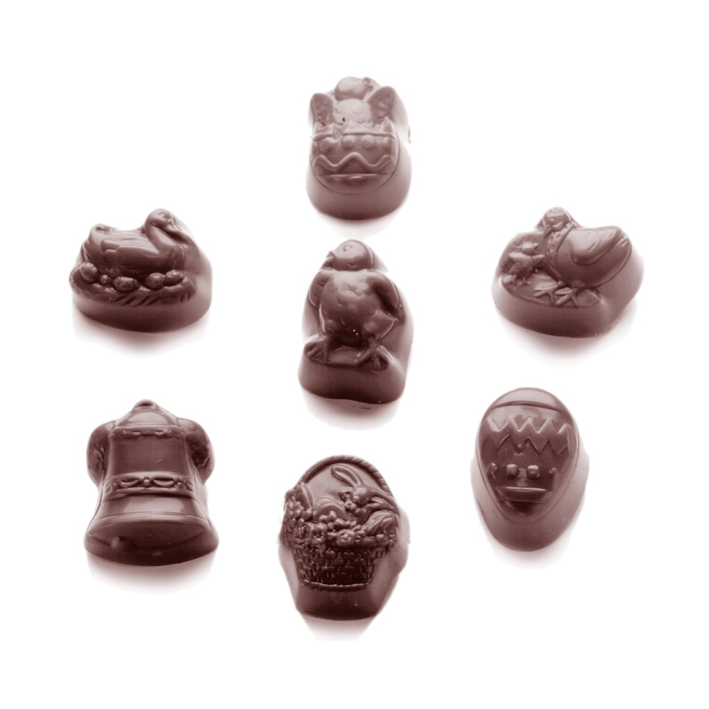Chocolate mould Easter range 7 fig.