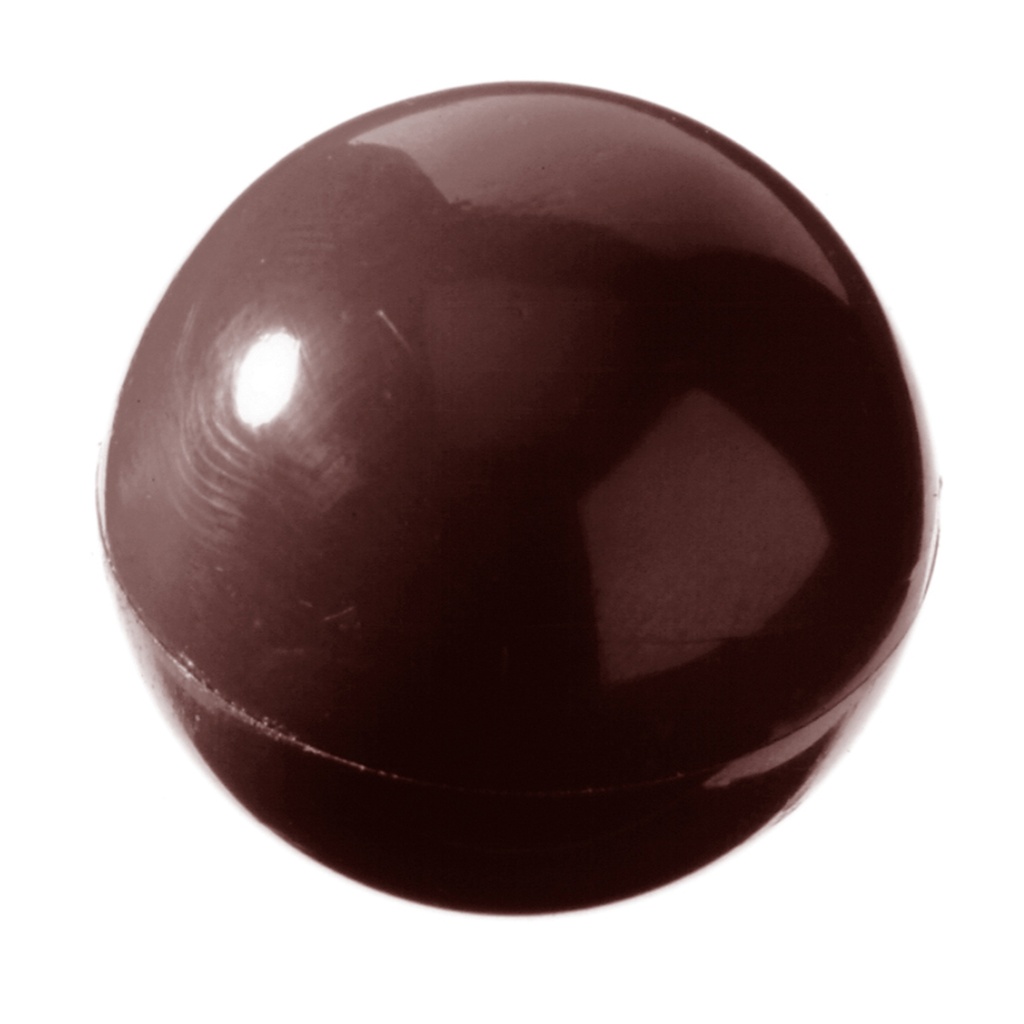 [1495CW] Chocoladevorm halve bol Ø 20 mm