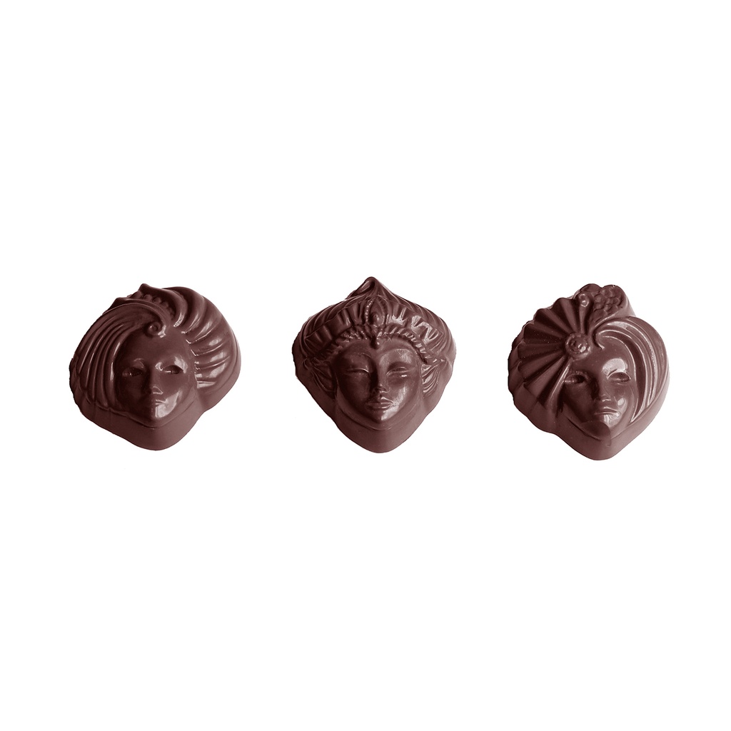 [1501CW] Chocolate mould Venice 3 fig.