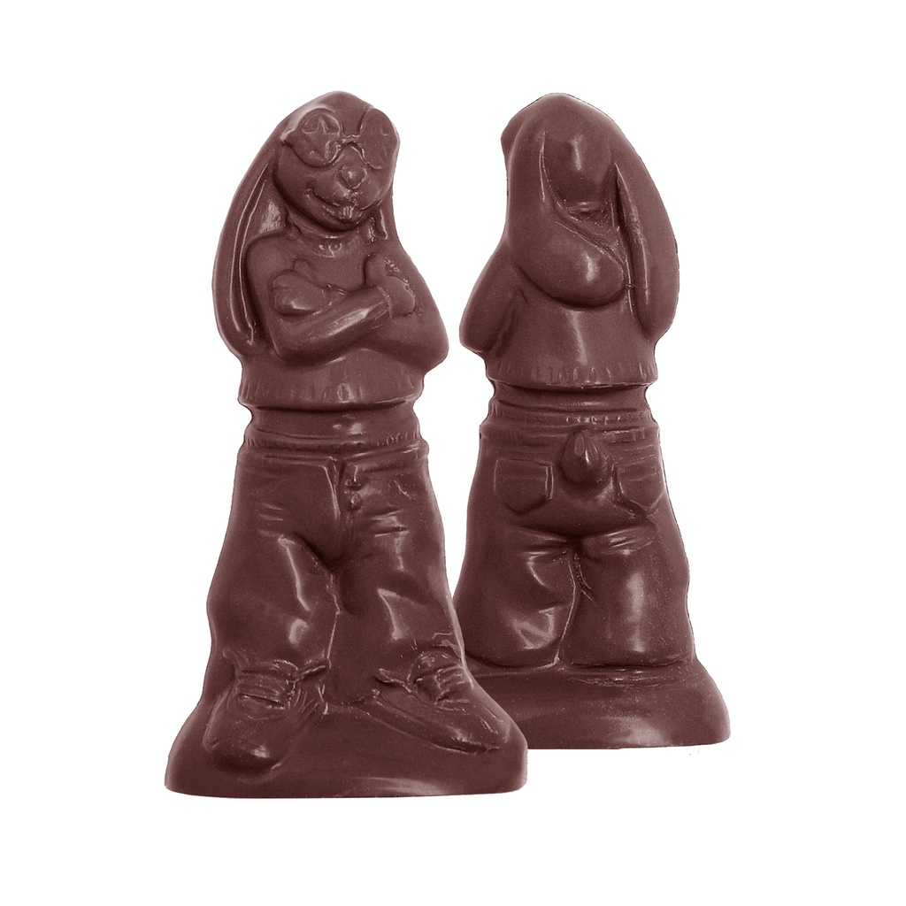 [1515CW] Chocolate mould rapper rabbit (MTO)