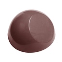 Chocolate mould half sphere with flat side  Ø 27,5 mm
