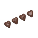 Chocolate mould heart smiley 3 fig. (MTO)