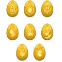 Chocolate mould egg smiley 33 mm 8 fig.