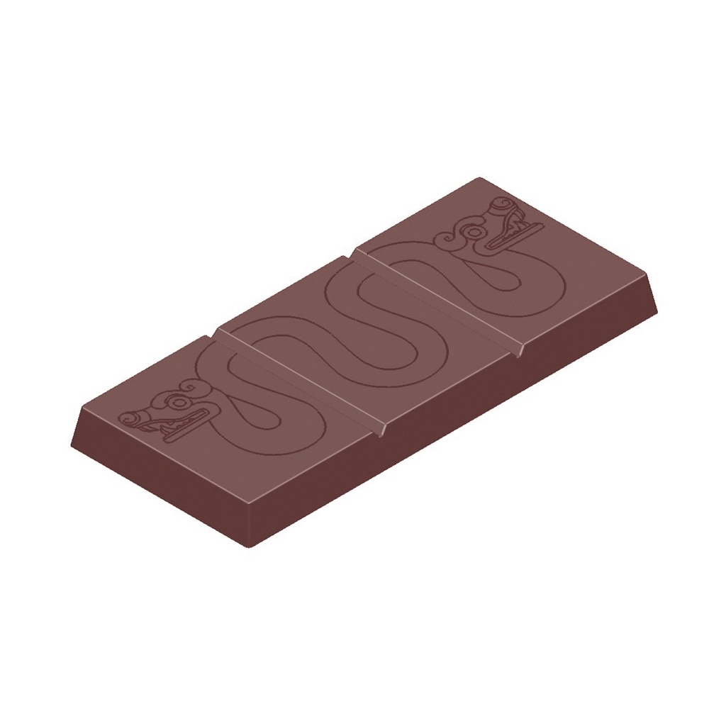 Molde de chocolate tableta maya serpiente