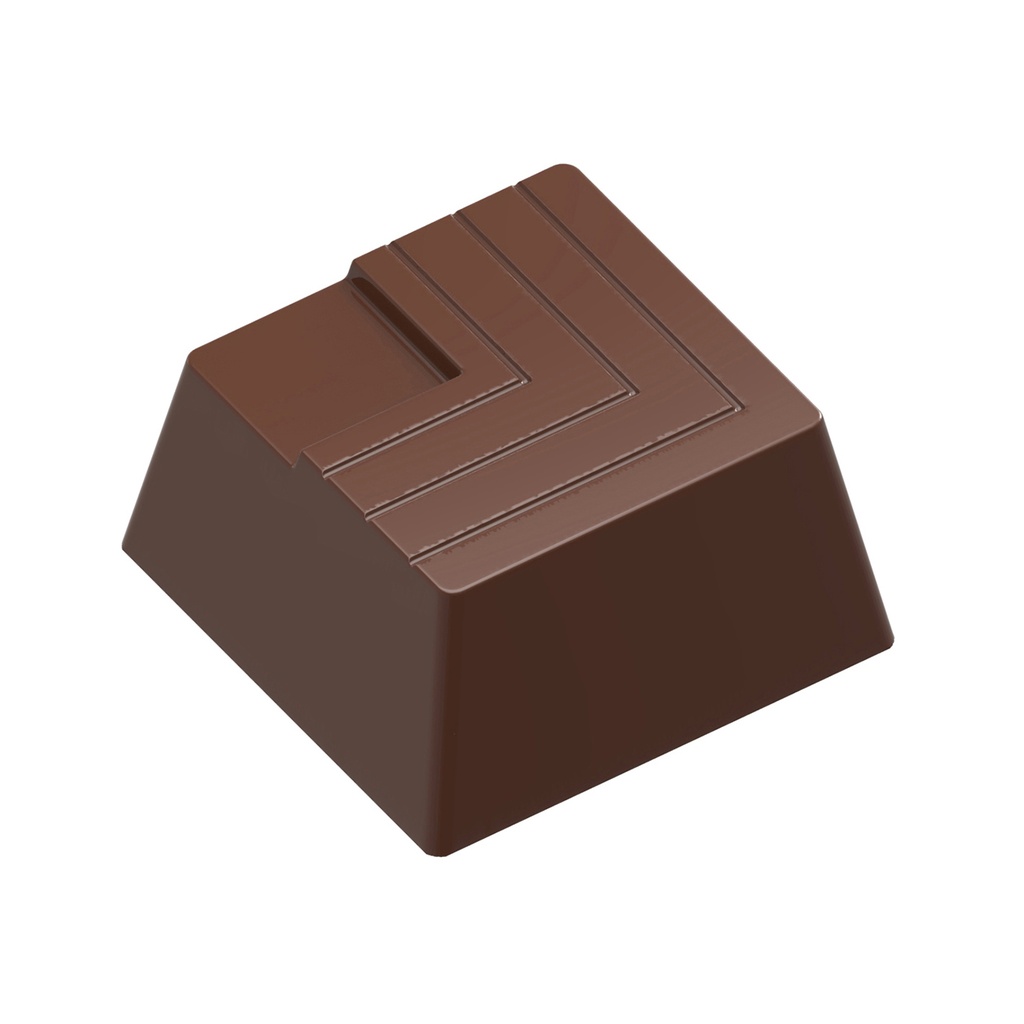 Chocolate mould small block carved