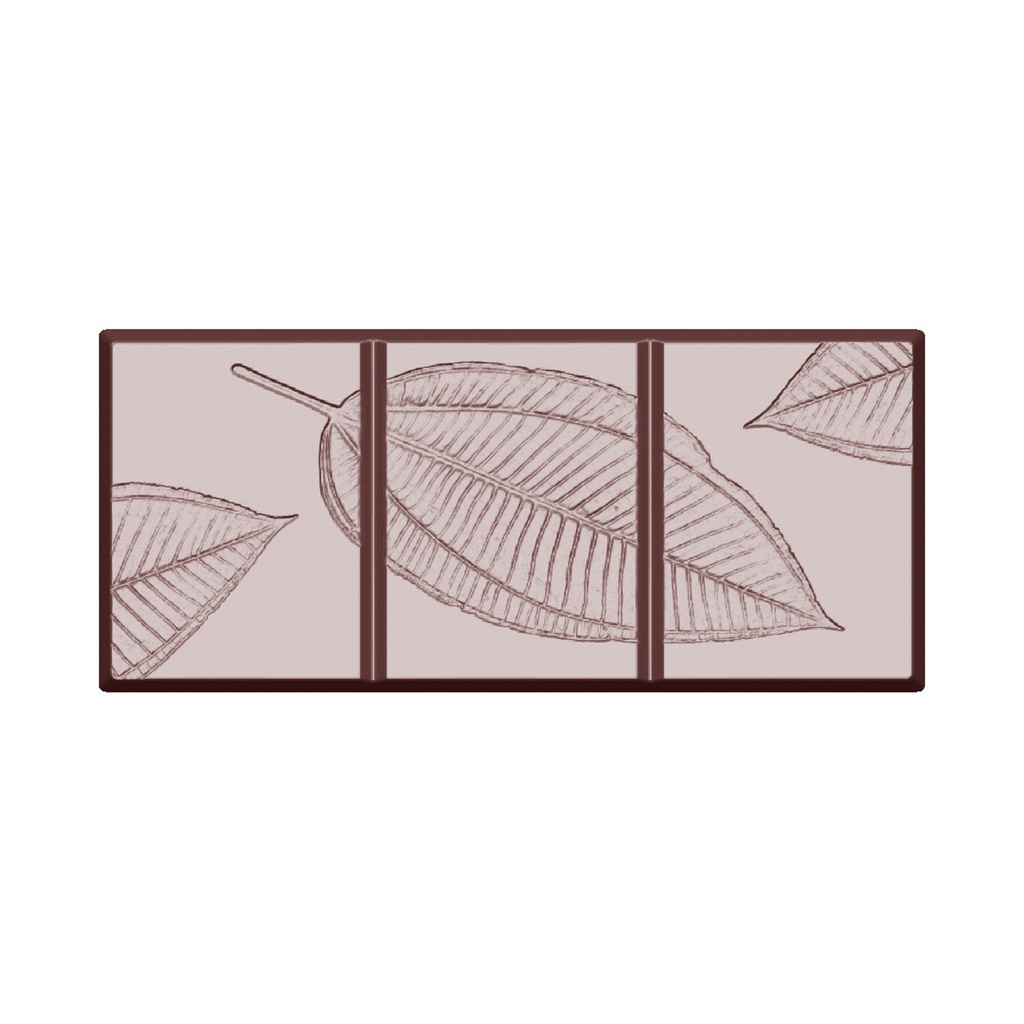 Moule à chocolat tablette feuille 55 gr