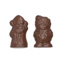 Molde de chocolate napolitana San Nicolás & asistente de San Nicolás 2 fig.