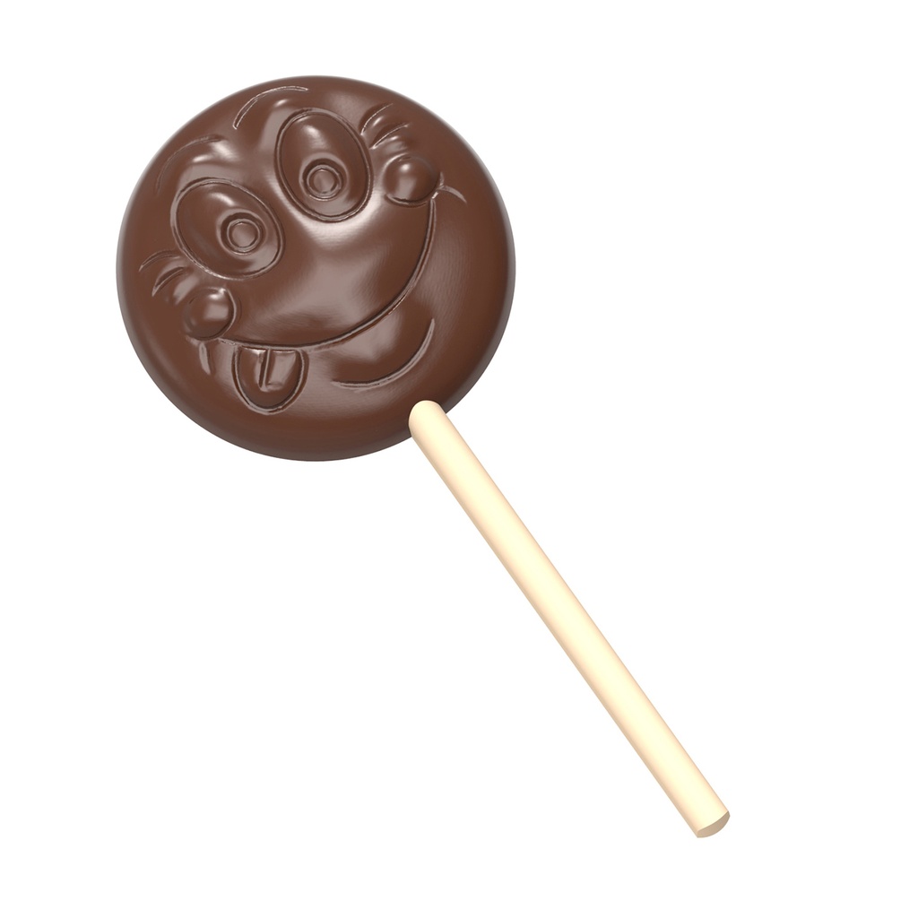 Chocolate mould lollipop "smiley"