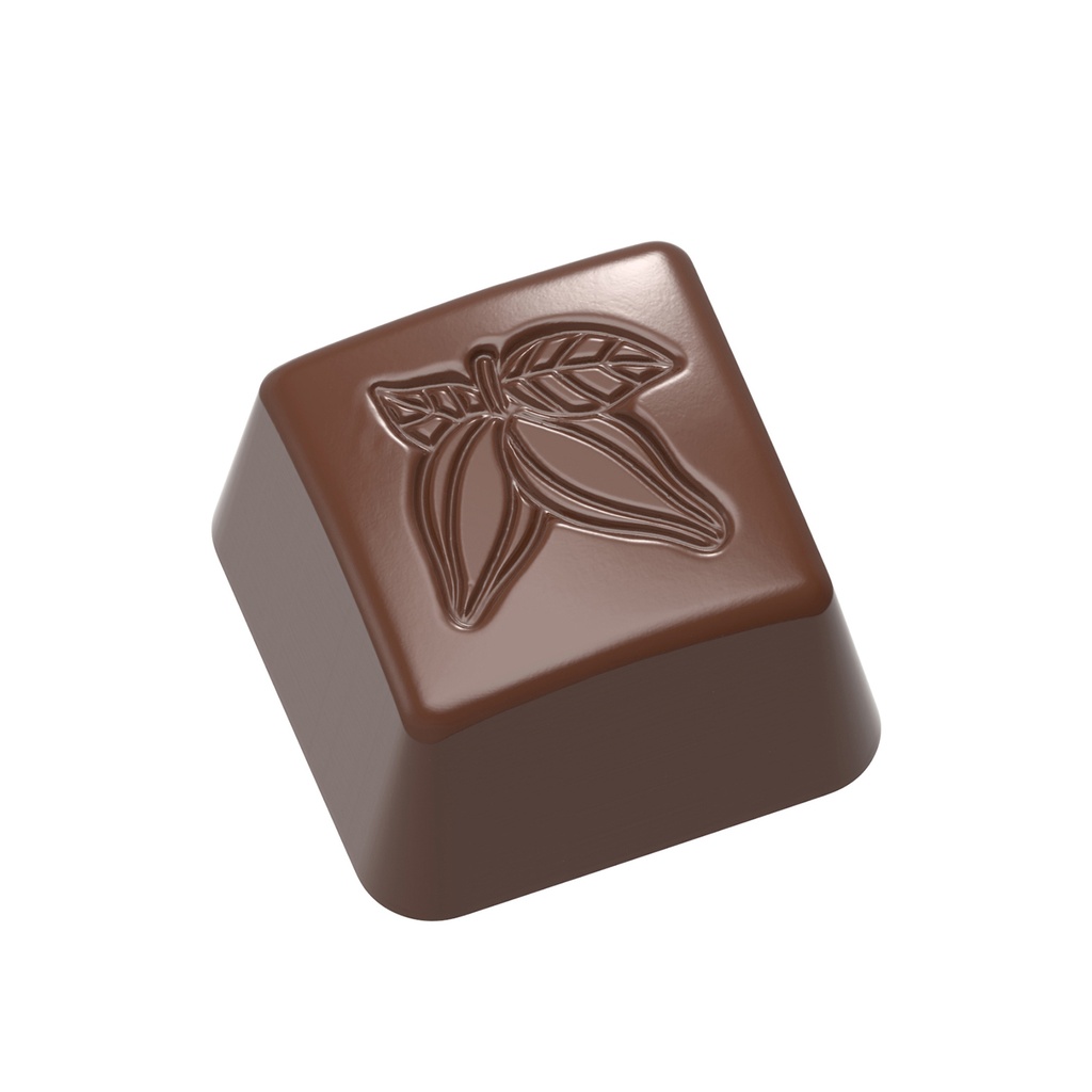 Molde de chocolate sello cacao cuadrado