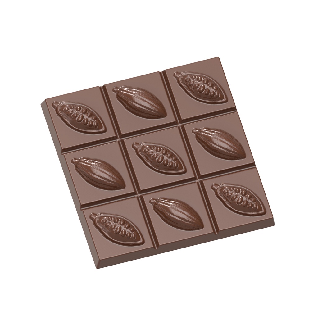 Chocolate mould tablet cocoa bean
