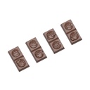Chocolate mould caraque smiley 4 fig.