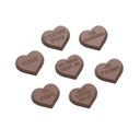 Moule à chocolat coeurs 7 fig.