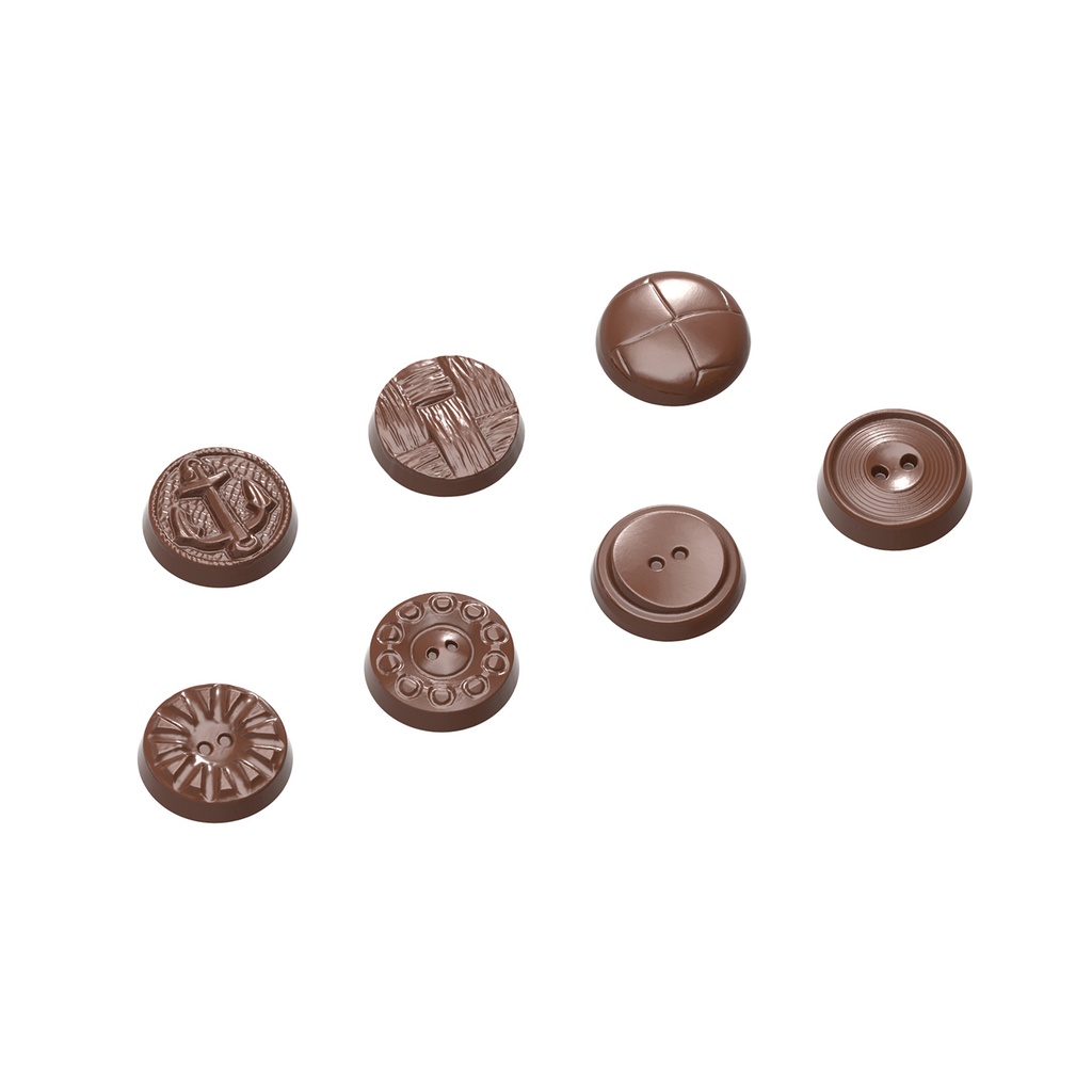Chocoladevorm knopen 7 fig.