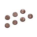 Moule à chocolat boutons 7 fig.