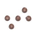 Chocolate mould smiley praline 5 fig. (MTO)