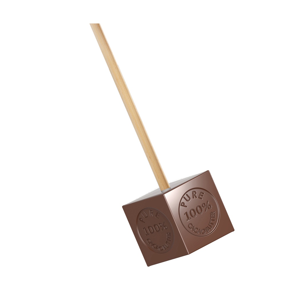 Chocoladevorm lolly blokje