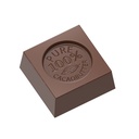 Chocoladevorm blokje "100% cacaobutter"