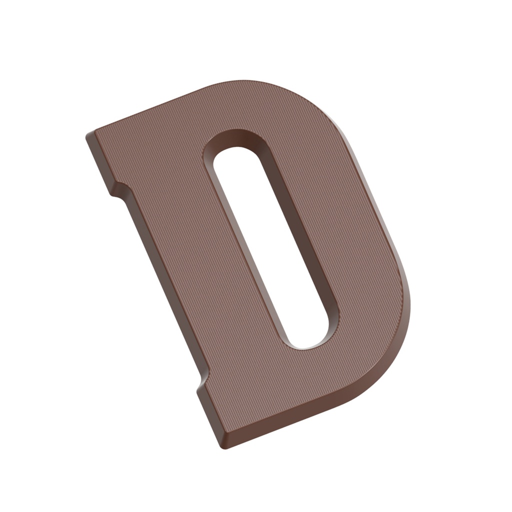 Chocolate mould letter D 200 gr