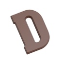 Molde de chocolate letra D 200 gr