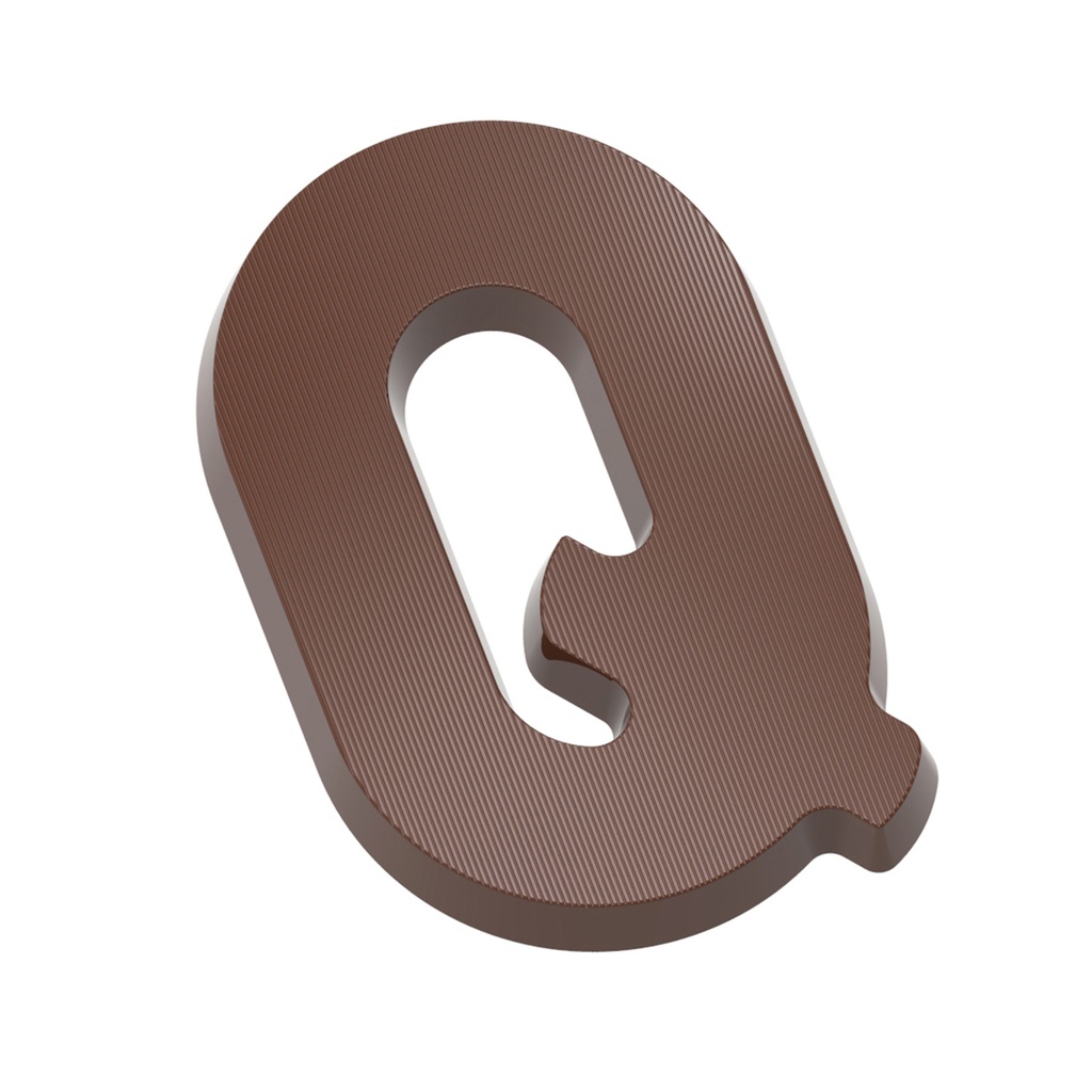 Molde de chocolate letra Q 200 gr