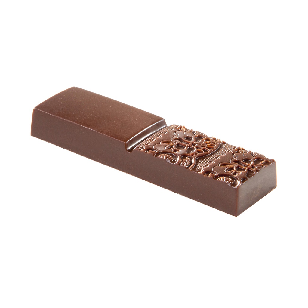 Molde de chocolate Merci con encaje