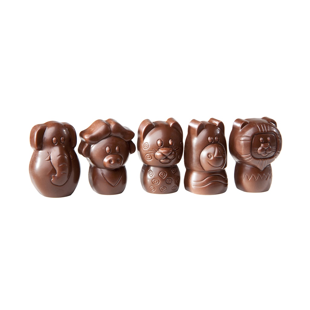 Chocoladevorm "The big five" klein 5 fig.