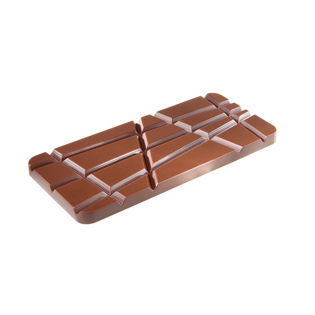 Chocolate mould tablet slanting fault line