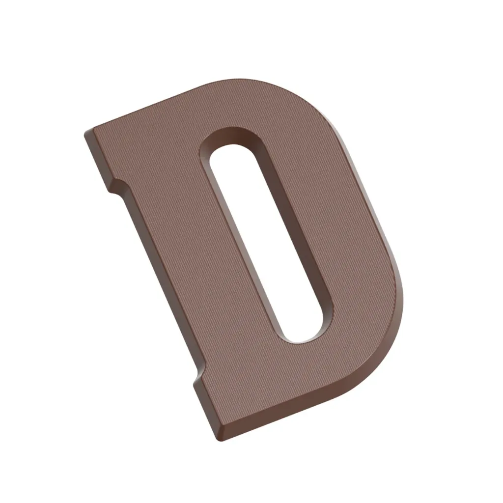 [1803CW] Moule à chocolat lettre D 135 gr