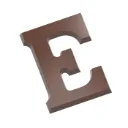 Chocolate mould letter E 135 gr