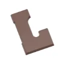 Molde de chocolate letra L 135 gr