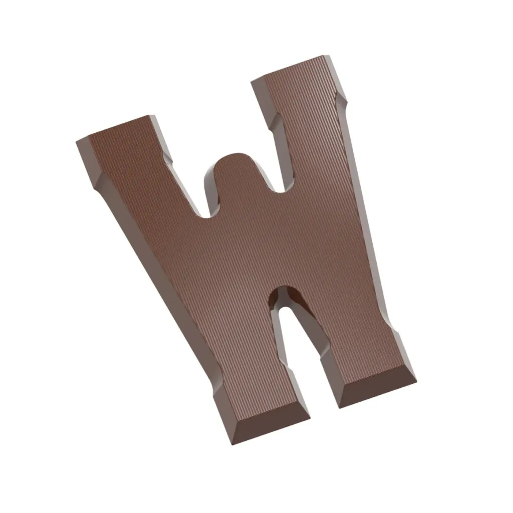 [1822CW] Moule à chocolat lettre W 135 gr