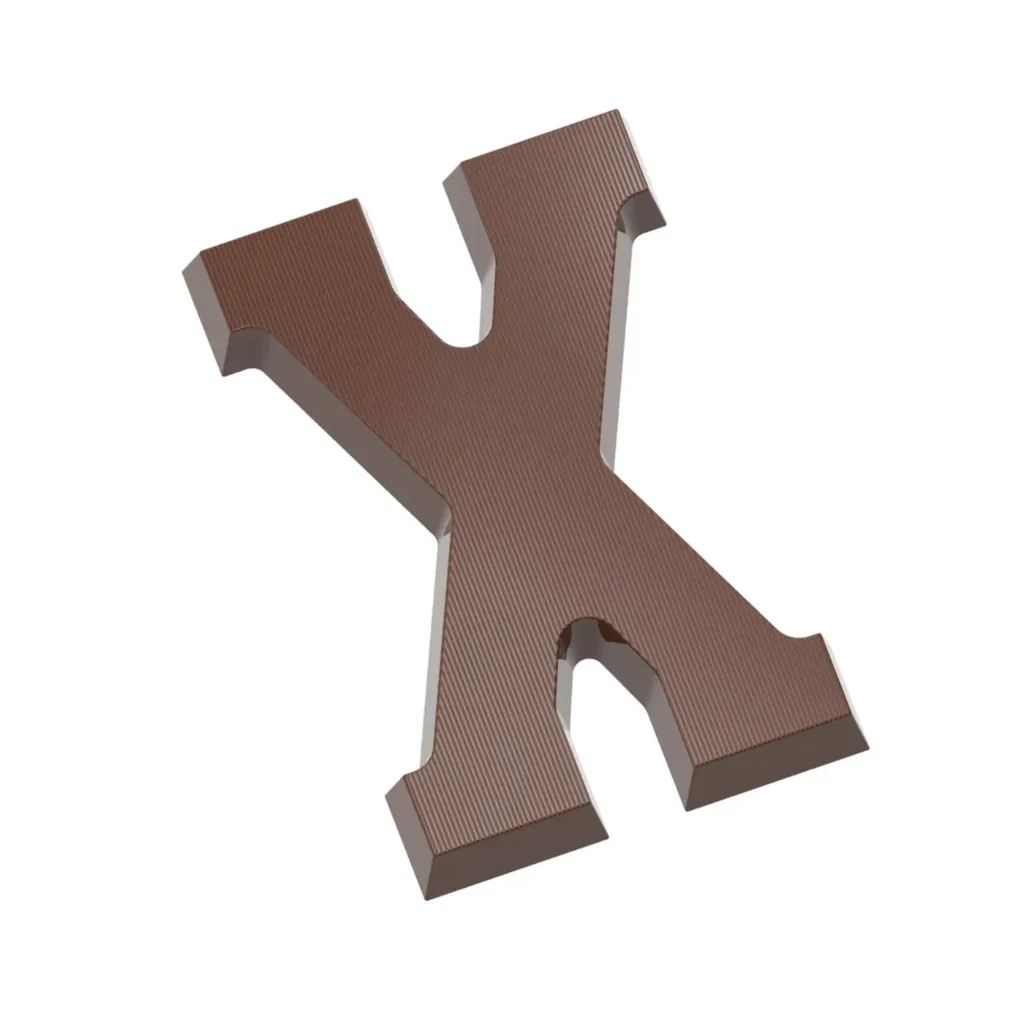 Chocolate mould letter X 135 gr