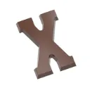 Chocolate mould letter X 135 gr