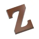 Molde de chocolate letra Z 135 gr